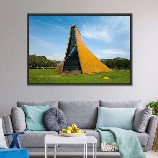 Church In Taichung Canvas Wall Art-3 Horizontal-Gallery Wrap-25" x 16"-Tiaracle