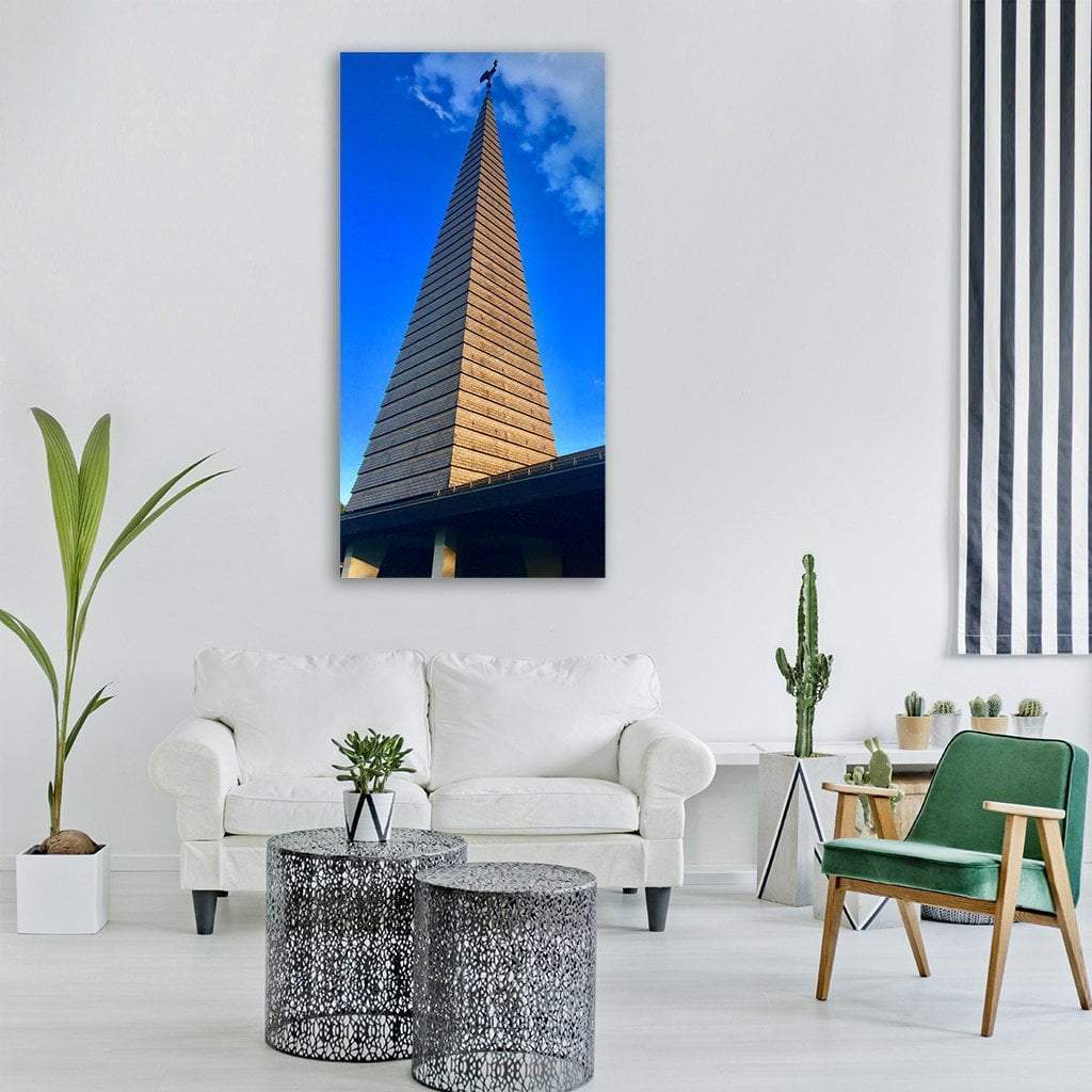 Church In Zollikon Vertical Canvas Wall Art-3 Vertical-Gallery Wrap-12" x 25"-Tiaracle