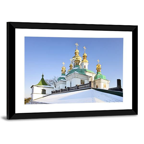 Church Of Holy Virgin Canvas Wall Art-3 Horizontal-Gallery Wrap-25" x 16"-Tiaracle