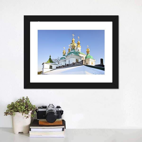 Church Of Holy Virgin Canvas Wall Art-3 Horizontal-Gallery Wrap-25" x 16"-Tiaracle