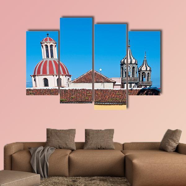 Church Of La Concepcion Canvas Wall Art-3 Horizontal-Gallery Wrap-37" x 24"-Tiaracle