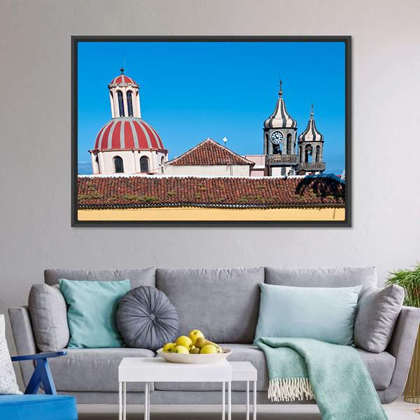 Church Of La Concepcion Canvas Wall Art-3 Horizontal-Gallery Wrap-25" x 16"-Tiaracle