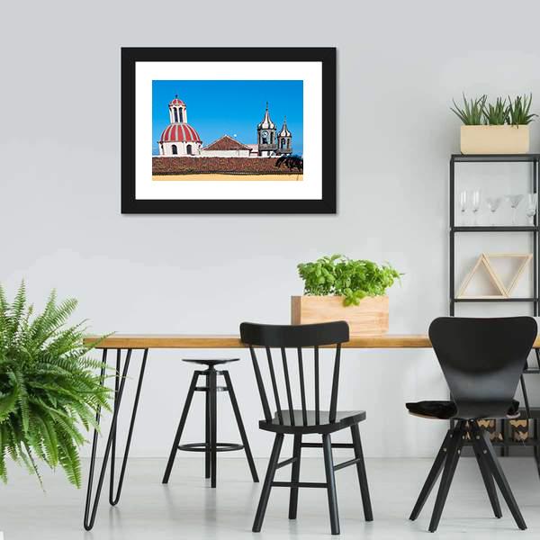 Church Of La Concepcion Canvas Wall Art-3 Horizontal-Gallery Wrap-25" x 16"-Tiaracle
