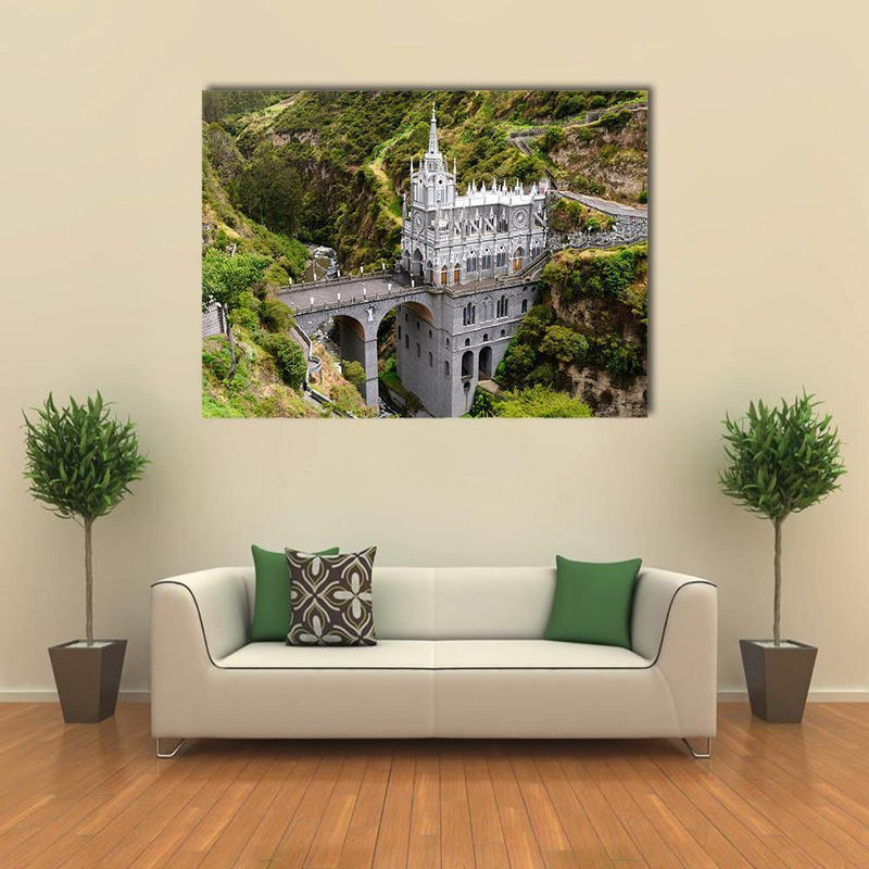 Church Of Las Lajas Canvas Wall Art - Tiaracle