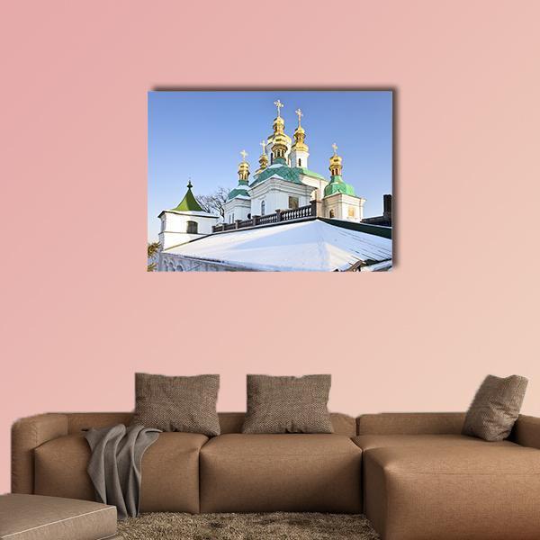 Church Of Holy Virgin Canvas Wall Art-1 Piece-Gallery Wrap-48" x 32"-Tiaracle