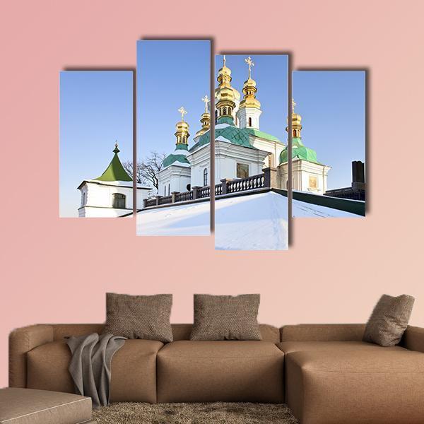 Church Of Holy Virgin Canvas Wall Art-4 Pop-Gallery Wrap-50" x 32"-Tiaracle
