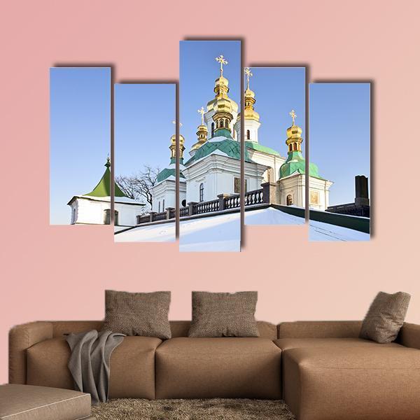 Church Of Holy Virgin Canvas Wall Art-5 Pop-Gallery Wrap-47" x 32"-Tiaracle