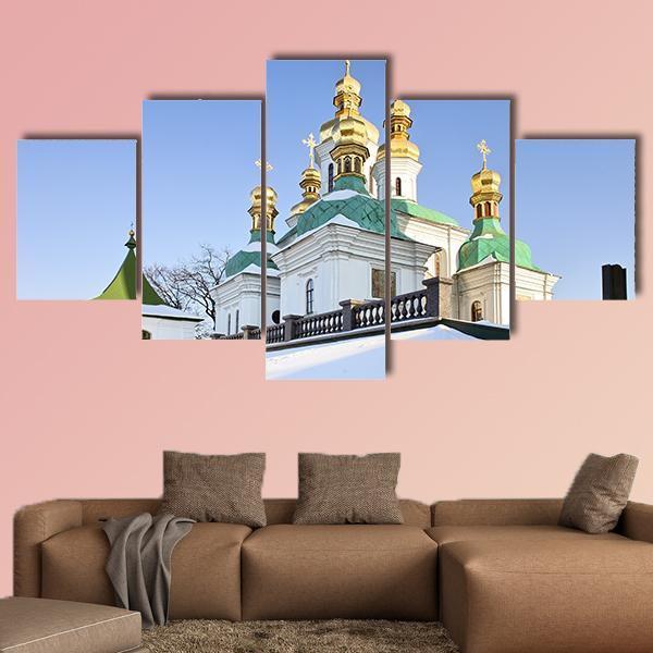 Church Of Holy Virgin Canvas Wall Art-5 Star-Gallery Wrap-62" x 32"-Tiaracle