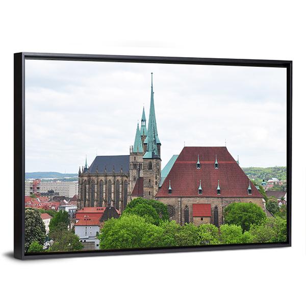 Church Of Saint Severus Canvas Wall Art-3 Horizontal-Gallery Wrap-25" x 16"-Tiaracle