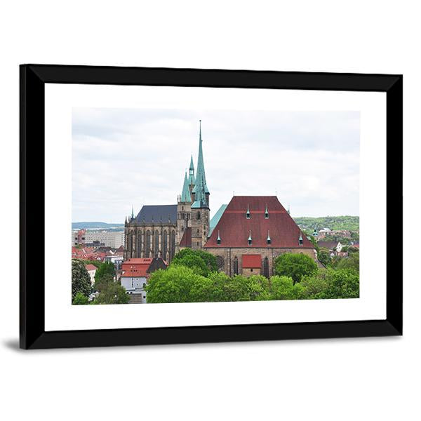 Church Of Saint Severus Canvas Wall Art-3 Horizontal-Gallery Wrap-25" x 16"-Tiaracle