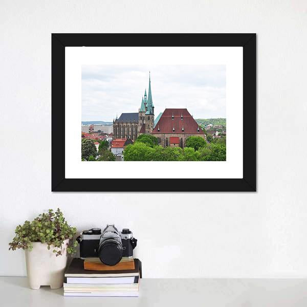 Church Of Saint Severus Canvas Wall Art-3 Horizontal-Gallery Wrap-25" x 16"-Tiaracle