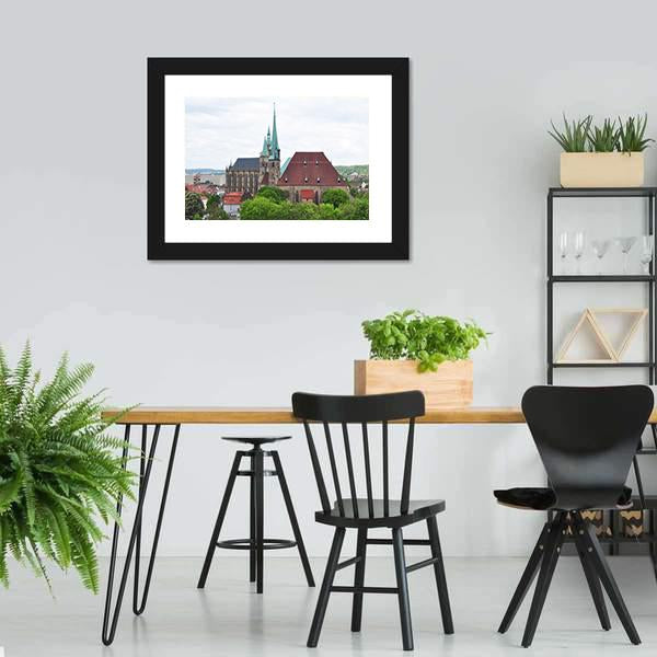 Church Of Saint Severus Canvas Wall Art-3 Horizontal-Gallery Wrap-25" x 16"-Tiaracle