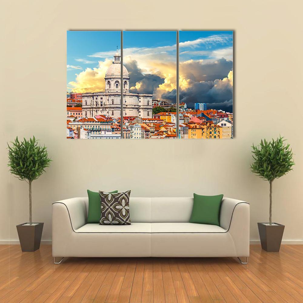 Church Of Santa Engracia Canvas Wall Art-3 Horizontal-Gallery Wrap-37" x 24"-Tiaracle