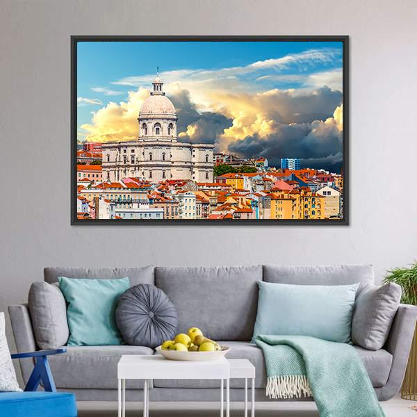 Church Of Santa Engracia Canvas Wall Art-3 Horizontal-Gallery Wrap-25" x 16"-Tiaracle