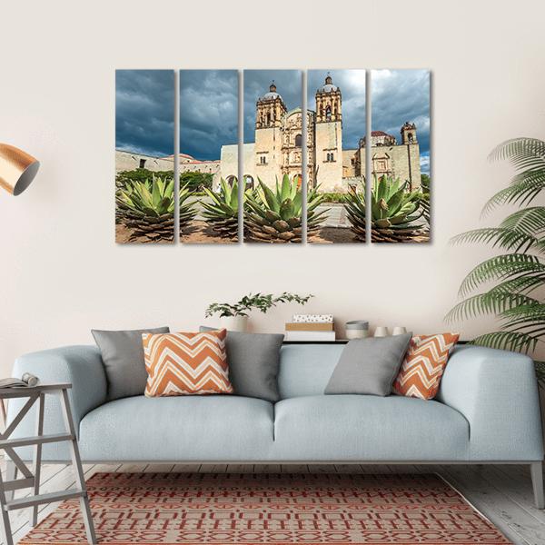 Church Of Santo Domingo Canvas Wall Art-5 Horizontal-Gallery Wrap-22" x 12"-Tiaracle