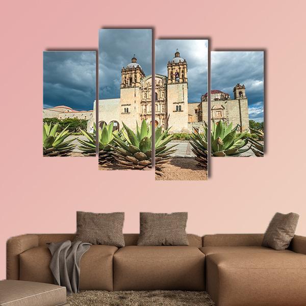 Church Of Santo Domingo Canvas Wall Art-4 Pop-Gallery Wrap-50" x 32"-Tiaracle