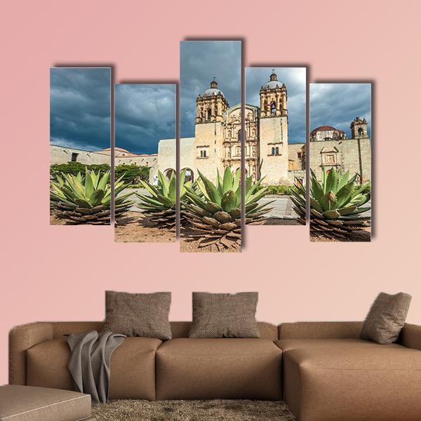 Church Of Santo Domingo Canvas Wall Art-5 Pop-Gallery Wrap-47" x 32"-Tiaracle