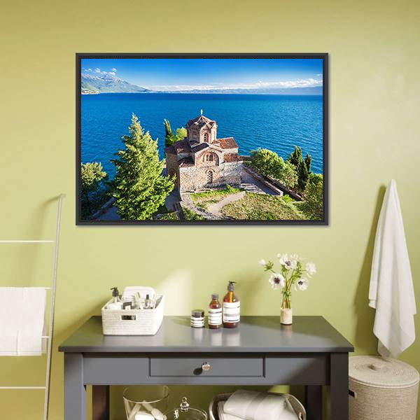 Church Of St John Kaneo Canvas Wall Art-5 Horizontal-Gallery Wrap-22" x 12"-Tiaracle