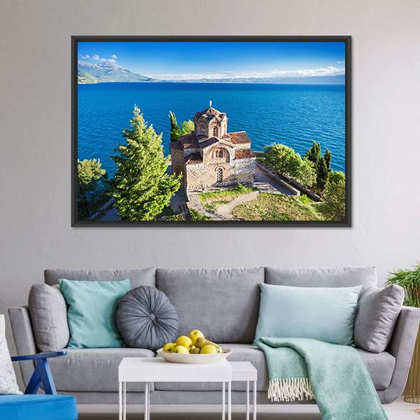 Church Of St John Kaneo Canvas Wall Art-5 Horizontal-Gallery Wrap-22" x 12"-Tiaracle