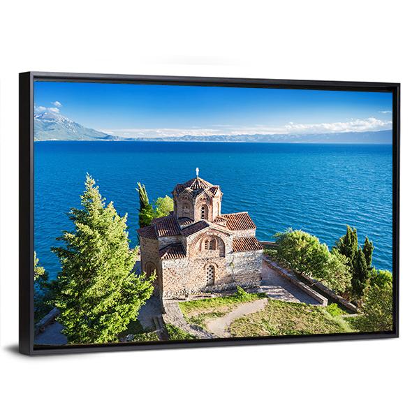 Church Of St John Kaneo Canvas Wall Art-5 Horizontal-Gallery Wrap-22" x 12"-Tiaracle