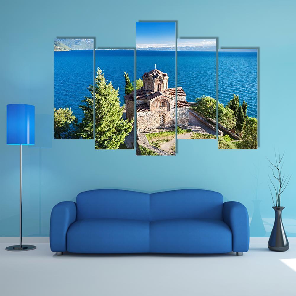 Church Of St John Kaneo Canvas Wall Art-5 Pop-Gallery Wrap-47" x 32"-Tiaracle