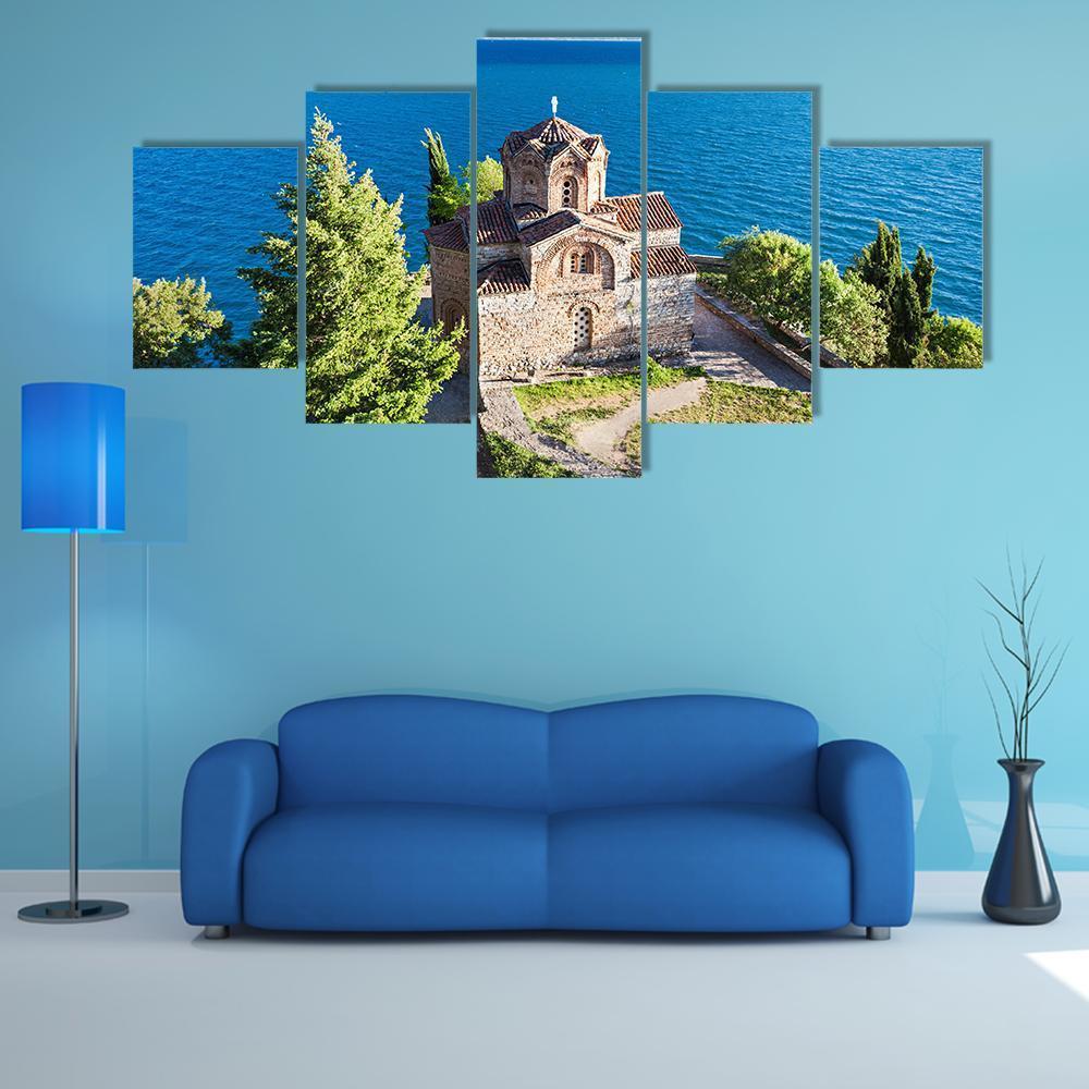 Church Of St John Kaneo Canvas Wall Art-5 Star-Gallery Wrap-62" x 32"-Tiaracle