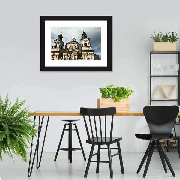 Church Of St Nicholas Canvas Wall Art-5 Horizontal-Gallery Wrap-22" x 12"-Tiaracle