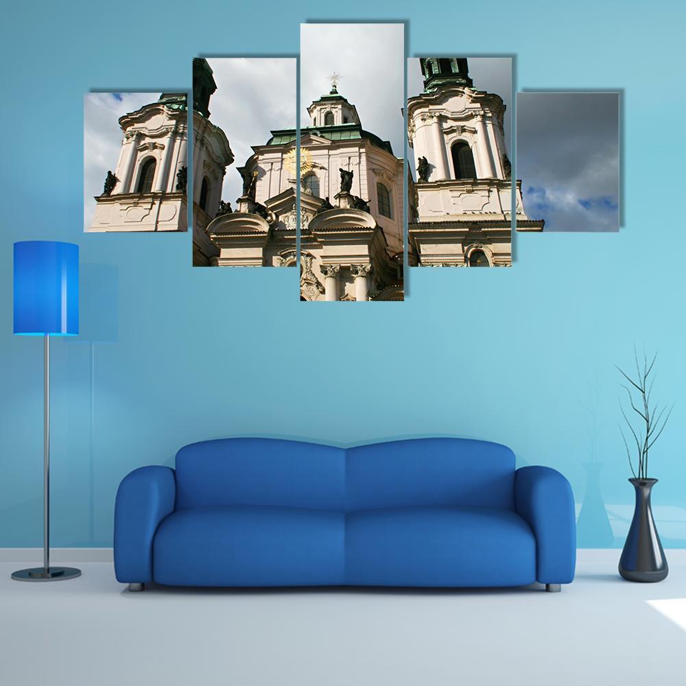 Church Of St Nicholas Canvas Wall Art-5 Star-Gallery Wrap-62" x 32"-Tiaracle