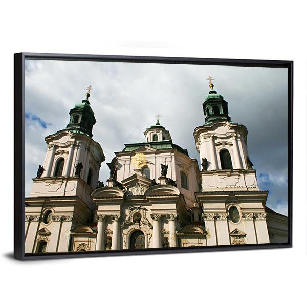 Church Of St Nicholas Canvas Wall Art-3 Horizontal-Gallery Wrap-25" x 16"-Tiaracle