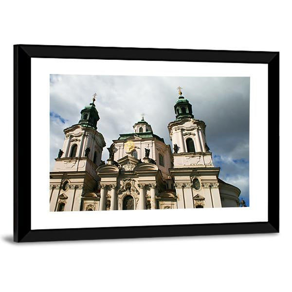 Church Of St Nicholas Canvas Wall Art-3 Horizontal-Gallery Wrap-25" x 16"-Tiaracle