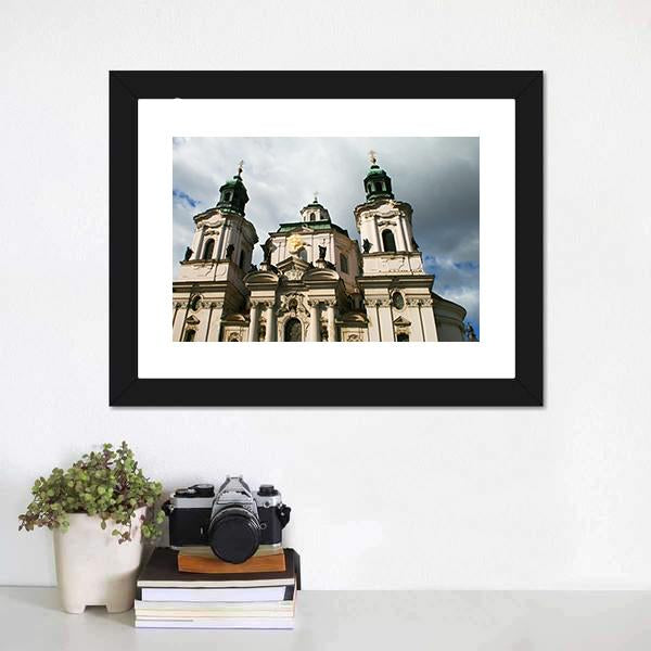 Church Of St Nicholas Canvas Wall Art-3 Horizontal-Gallery Wrap-25" x 16"-Tiaracle