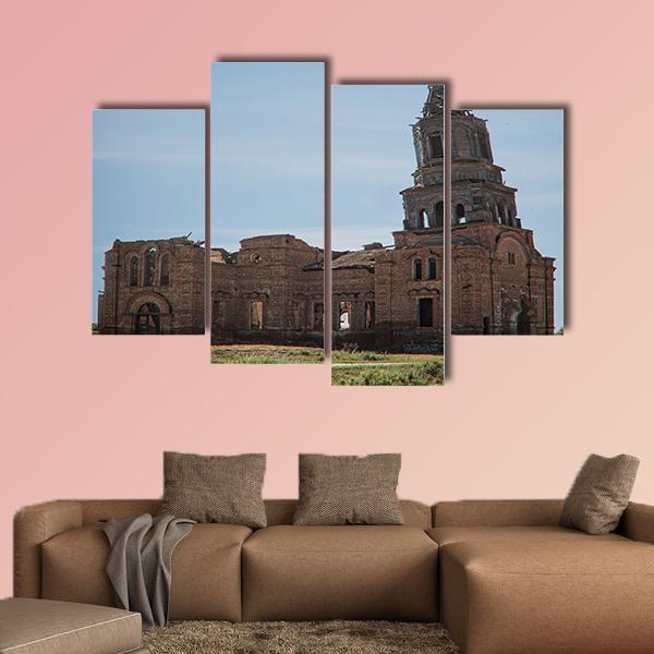 Church Of The Kazan Canvas Wall Art-4 Pop-Gallery Wrap-50" x 32"-Tiaracle