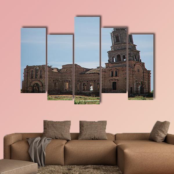 Church Of The Kazan Canvas Wall Art-5 Pop-Gallery Wrap-47" x 32"-Tiaracle