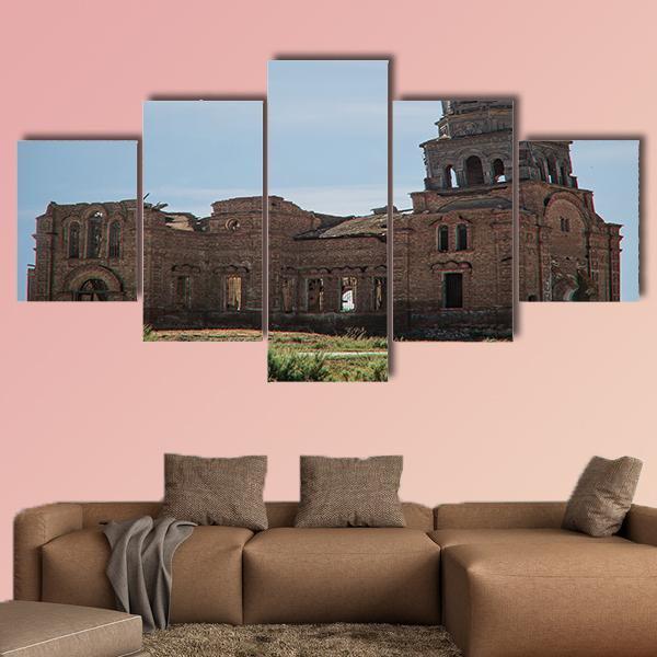 Church Of The Kazan Canvas Wall Art-5 Star-Gallery Wrap-62" x 32"-Tiaracle