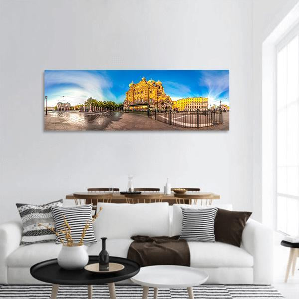 Church Of The Savior Panoramic Canvas Wall Art-1 Piece-36" x 12"-Tiaracle