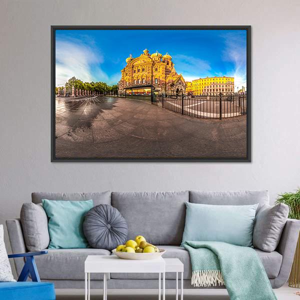 Church Of The Savior Panoramic Canvas Wall Art-1 Piece-36" x 12"-Tiaracle