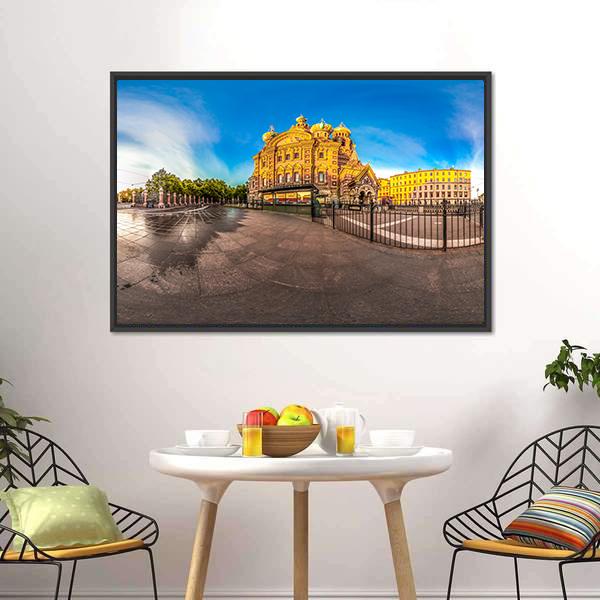 Church Of The Savior Panoramic Canvas Wall Art-1 Piece-36" x 12"-Tiaracle