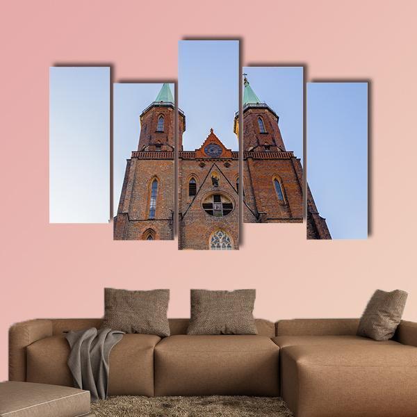 Church Of Virgin Mary Poland Canvas Wall Art-5 Pop-Gallery Wrap-47" x 32"-Tiaracle