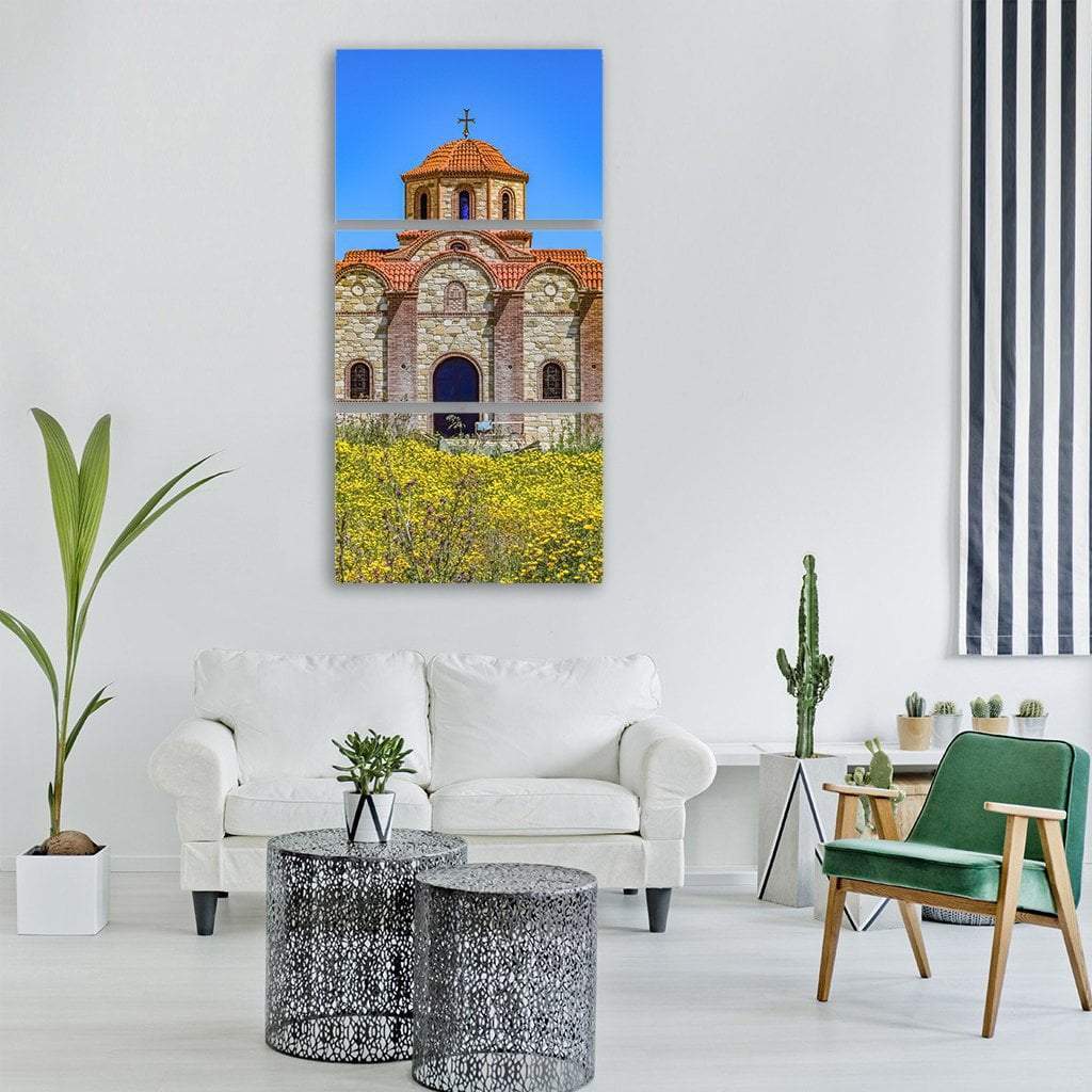 Church Orthodox Vertical Canvas Wall Art-3 Vertical-Gallery Wrap-12" x 25"-Tiaracle