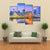 Cincinnati Skyline On River Canvas Wall Art-4 Pop-Gallery Wrap-50" x 32"-Tiaracle