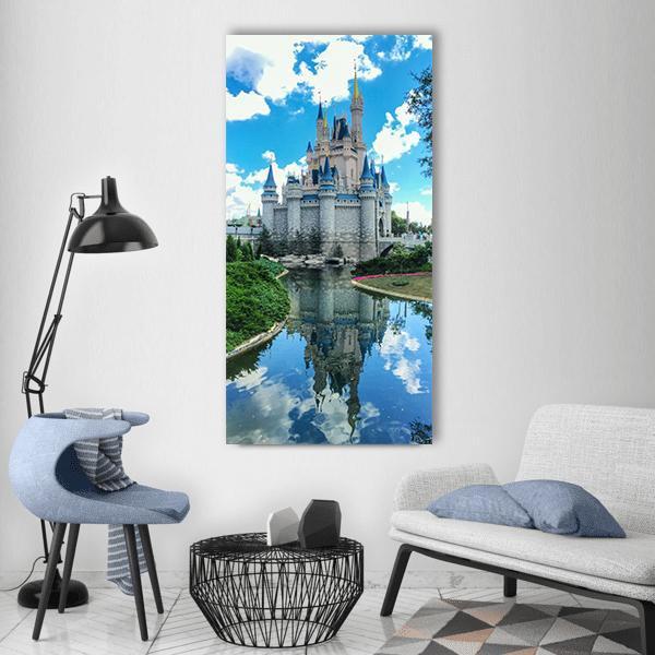 Cinderella Castle Florida Vertical Canvas Wall Art-1 Vertical-Gallery Wrap-12" x 24"-Tiaracle