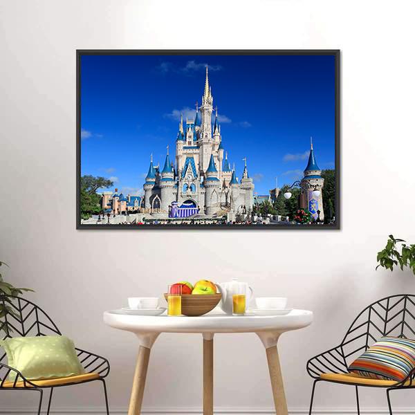 Cinderella Castle US Canvas Wall Art-5 Horizontal-Gallery Wrap-22" x 12"-Tiaracle