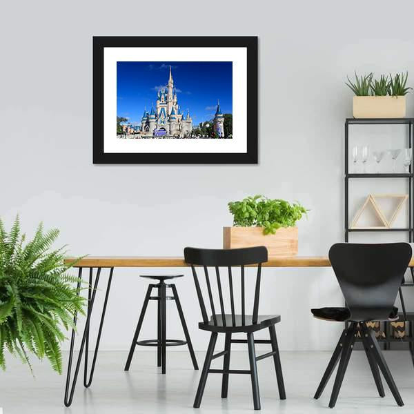 Cinderella Castle US Canvas Wall Art-5 Horizontal-Gallery Wrap-22" x 12"-Tiaracle