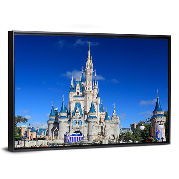Cinderella Castle US Canvas Wall Art-5 Horizontal-Gallery Wrap-22" x 12"-Tiaracle