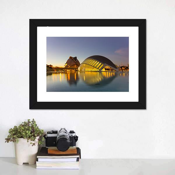 Cinema In Valencia Panoramic Canvas Wall Art-1 Piece-36" x 12"-Tiaracle