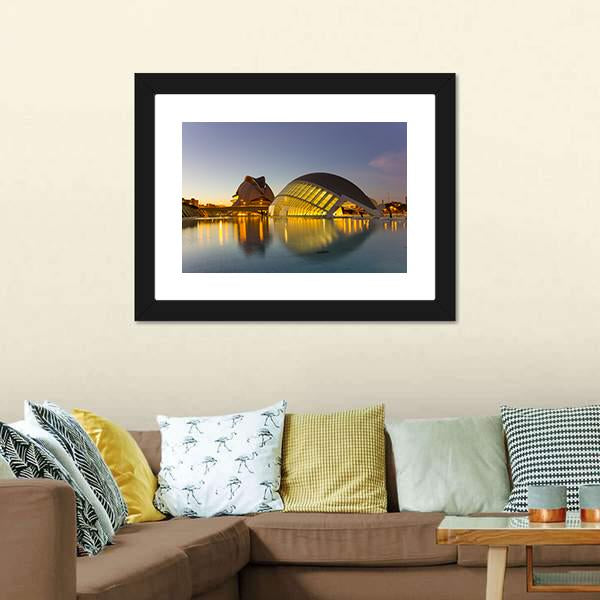 Cinema In Valencia Panoramic Canvas Wall Art-1 Piece-36" x 12"-Tiaracle