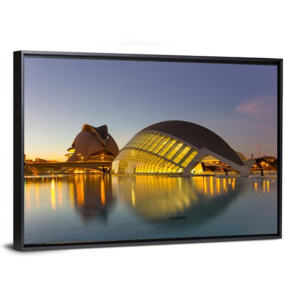 Cinema In Valencia Panoramic Canvas Wall Art-1 Piece-36" x 12"-Tiaracle