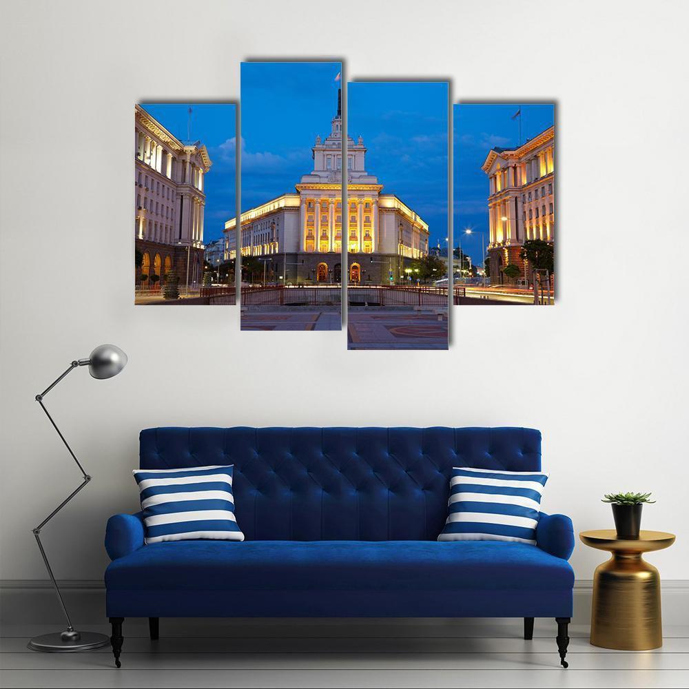 City Centre Of Sofia Bulgaria Canvas Wall Art-4 Pop-Gallery Wrap-50" x 32"-Tiaracle