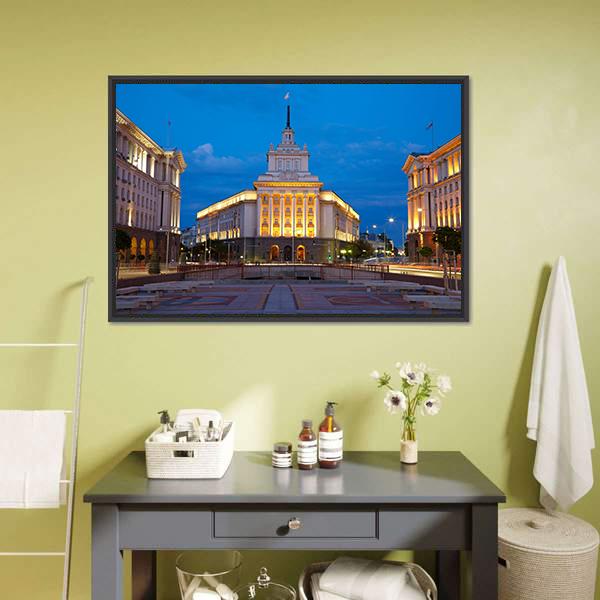 City Centre Of Sofia Bulgaria Canvas Wall Art-3 Horizontal-Gallery Wrap-25" x 16"-Tiaracle