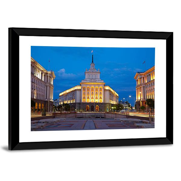 City Centre Of Sofia Bulgaria Canvas Wall Art-3 Horizontal-Gallery Wrap-25" x 16"-Tiaracle